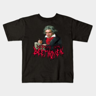 Beethoven Metal (In Technicolor) Ludwig Van Beethoven Kids T-Shirt